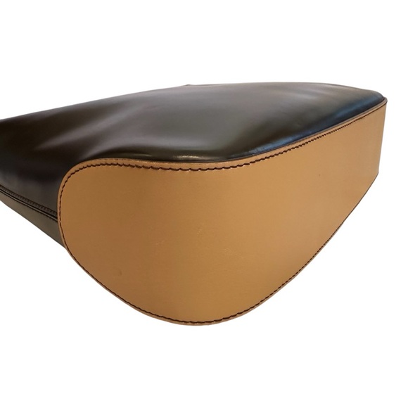 👜🔥 Salvatore Ferragamo Luxury Leather Hobo Purse Brown&Tan - Picture 8 of 15